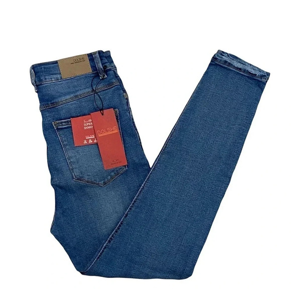 Colombian Jeans High Waisted Button fly Skinny Stretch Denim Women’s Size 5 - Picture 2 of 5